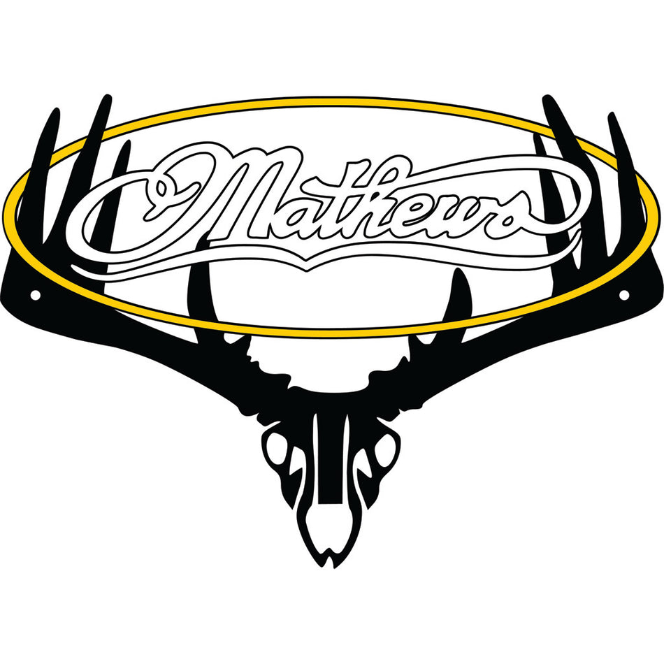 Raxx Mini Bow Hanger Wall Rack Mathews Archery Carbon Steel Powder Coat