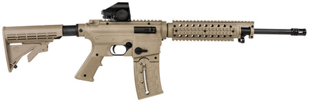 Mossberg 37240 715 Tactical w/Optic Full Size 22 LR 25+1 16.25" Matte Blued Steel Barrel, Flat Dark Earth Picatinny Rail Receiver, Flat Dark Earth A2 Adjustable Synthetic Stock, FFE Polymer Grip, Halo