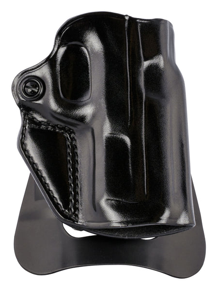 Galco SM2858B Speed Master 2.0 OWB Black Leather Paddle Holster for S&W M&P Shield EZ, Right Hand