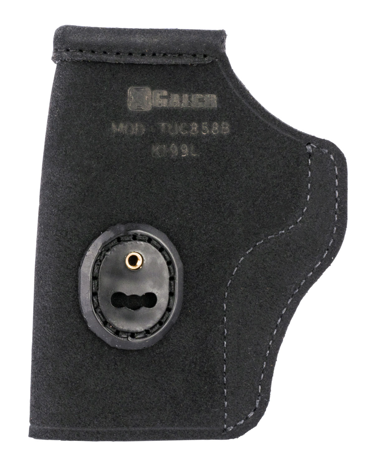 Galco TUC858B Tuck-N-Go 2.0 IWB Black Leather Tuckable Holster for S&W M&P Shield EZ, Ambidextrous