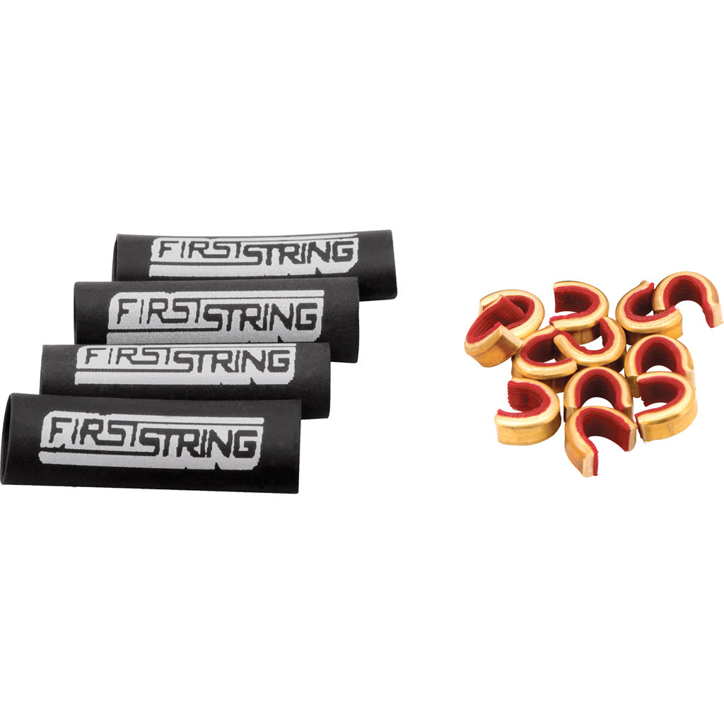 First String Speed Kit Black - 12 Nock Sets & 4 Shrink Tube Pieces (4 pk.)