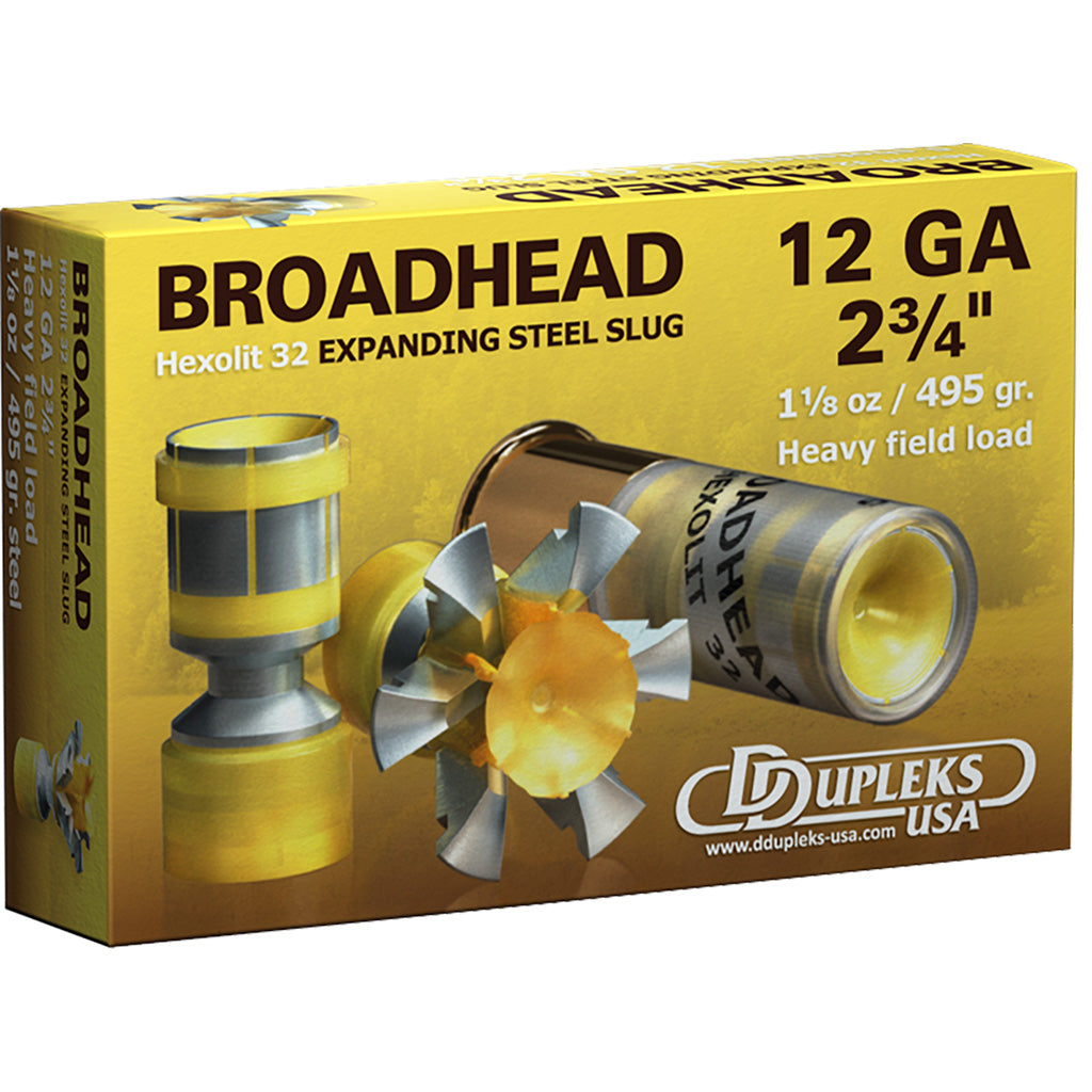 DDupleks Broadhead Hexolit 32 12 Gauge 2.75 in / 2.75 in Slug 1-1/8 oz
