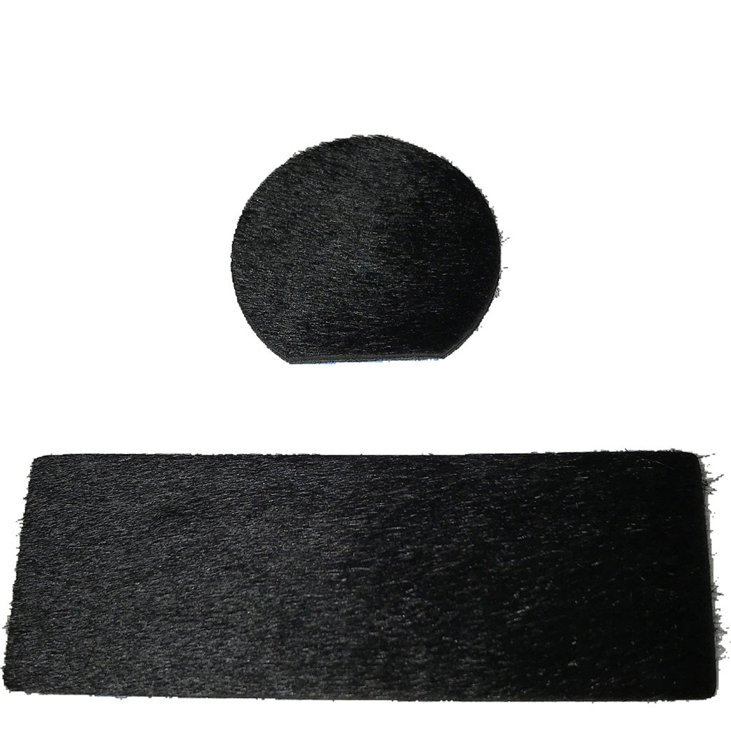 Cir-Cut Traditional Rest Kit Black Calf Hair 2-Piece Right Hand