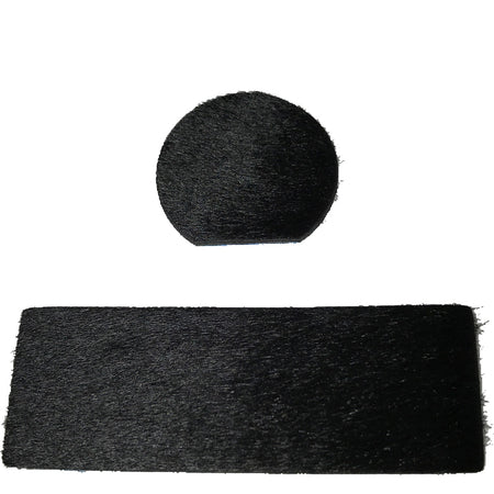 Cir-Cut Traditional Rest Kit Black Calf Hair 2-Piece Right Hand