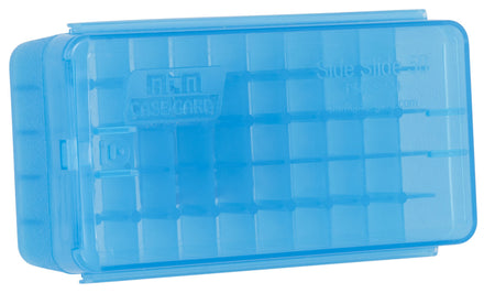 MTM Case-Gard P50SS9M24 Side-Slide Ammo Box Multi-Caliber Handgun Clear Blue Plastic 50rd