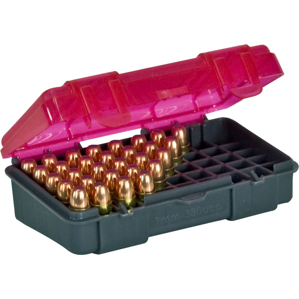 Plano Cartridge Box 9mm 50 Round Hard Plastic Ammo Case