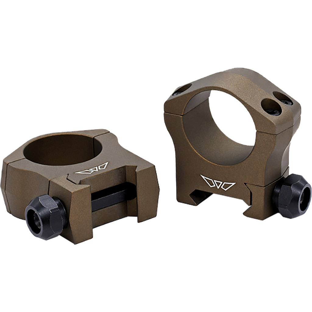 Warne Mountain Tech 1 Inch Medium Scope Rings Burnt Bronze Picatinny
