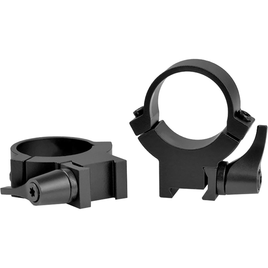 Warne Maxima Horizontal QD Rimfire Scope Rings 1 in. High Matte Black 3/8 Dovetail