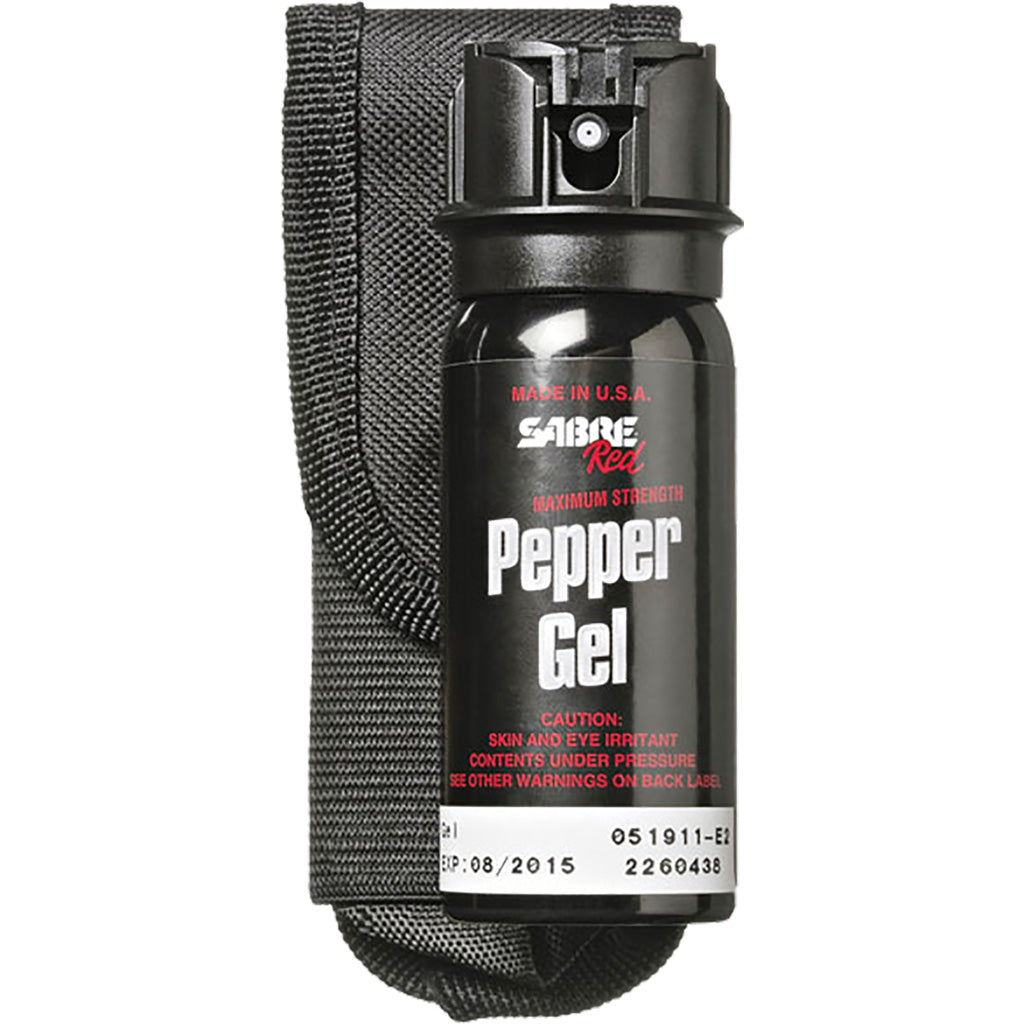 Sabre Tactical Flip Top Pepper Gel with Belt Holster 1.8 oz