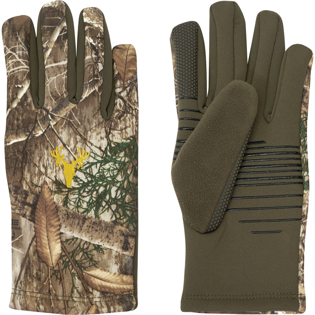 Hot Shot Hawktail Youth Hunting Gloves Realtree Edge Camo