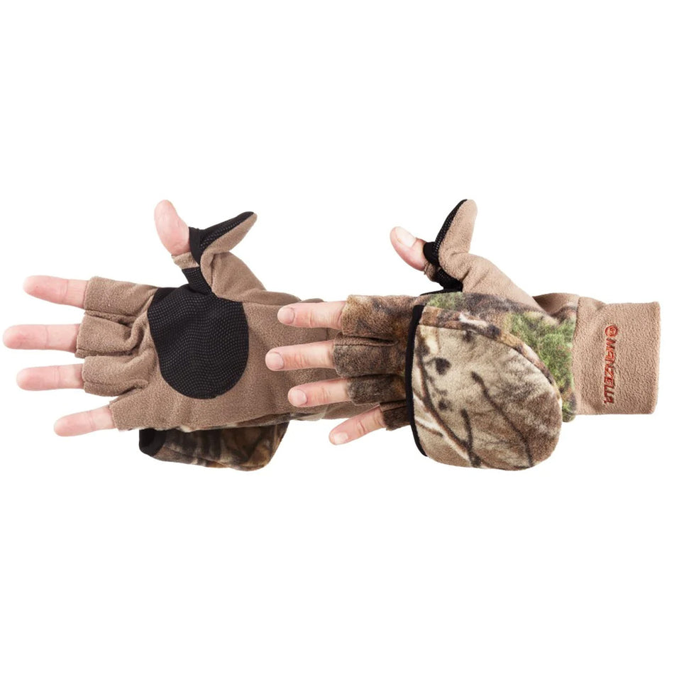 Manzella Convertible Hunting Glove/Mitten Large Realtree Edge