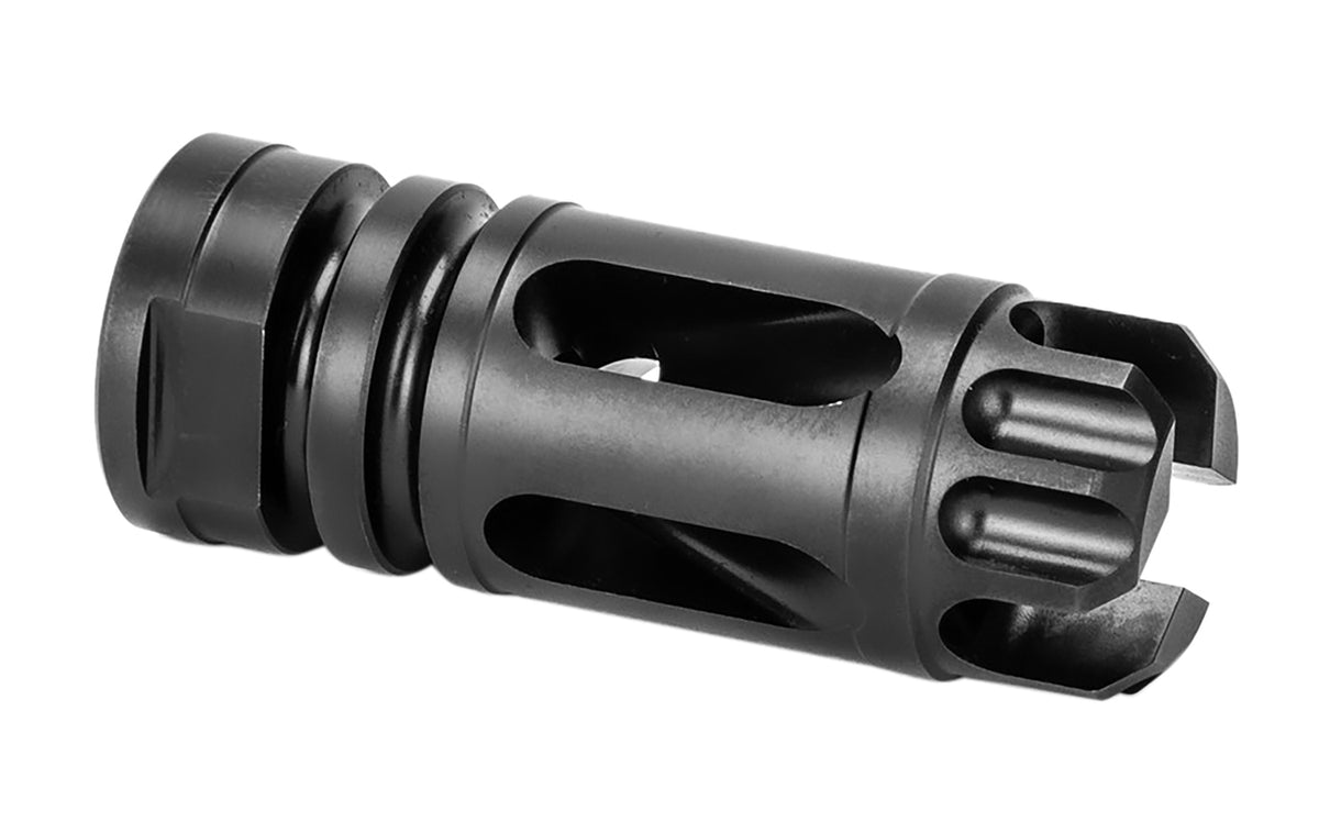 Griffin Armament XHP556FC Gate-LOK Flash Comp Black Nitride 17-4 Stainless 1/2"-28 tpi 5.56x45mm NATO