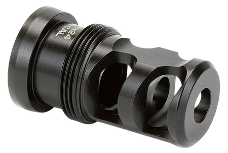 Griffin Armament TMPB30C5824 Paladin 2 Port Taper Mount Muzzle Brake 30 Cal 5/8"-24 tpi Black Melonite 17-4 Stainless