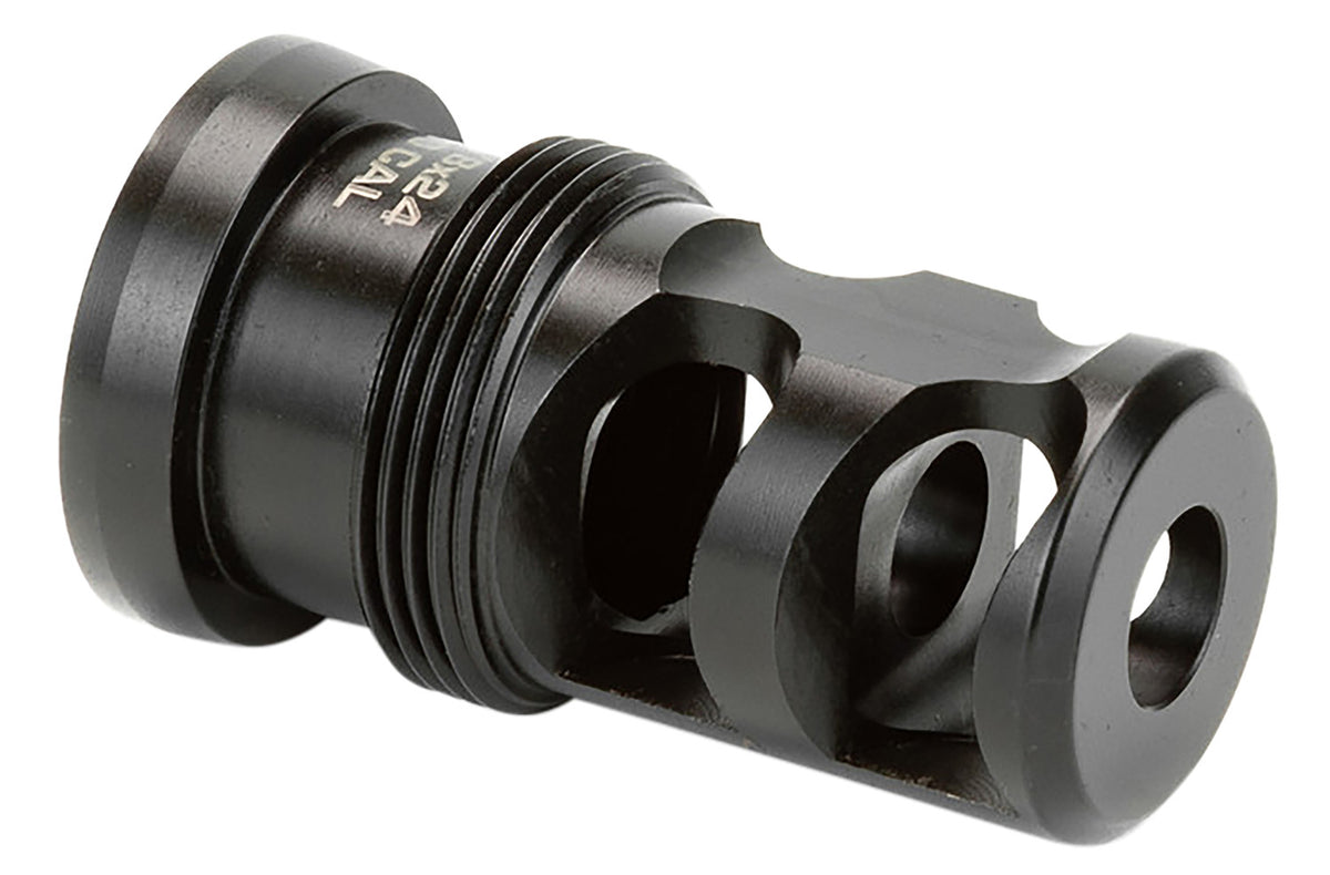 Griffin Armament TMPB65MM5824 Paladin 2 Port Taper Mount Muzzle Brake 6.5mm 5/8"-24 tpi Black Melonite 17-4 Stainless