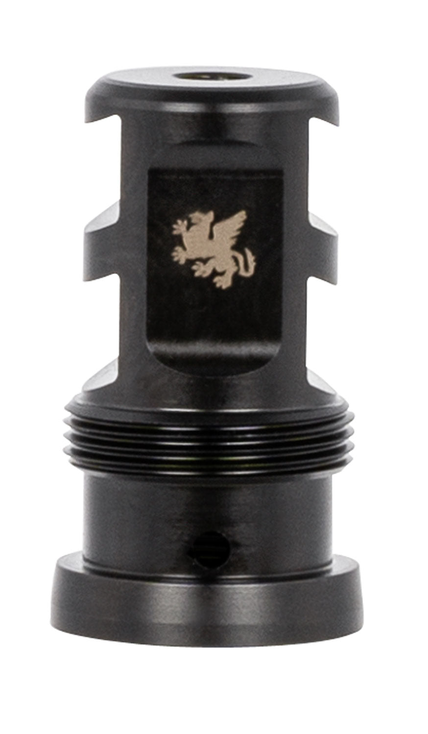 Griffin Armament TMPB22C1228 Paladin 2 Port Taper Mount Muzzle Brake 22 Cal 1/2"-28 tpi Black Melonite 17-4 Stainless