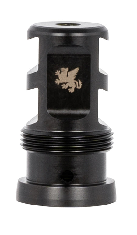 Griffin Armament TMPB22C1228 Paladin 2 Port Taper Mount Muzzle Brake 22 Cal 1/2"-28 tpi Black Melonite 17-4 Stainless