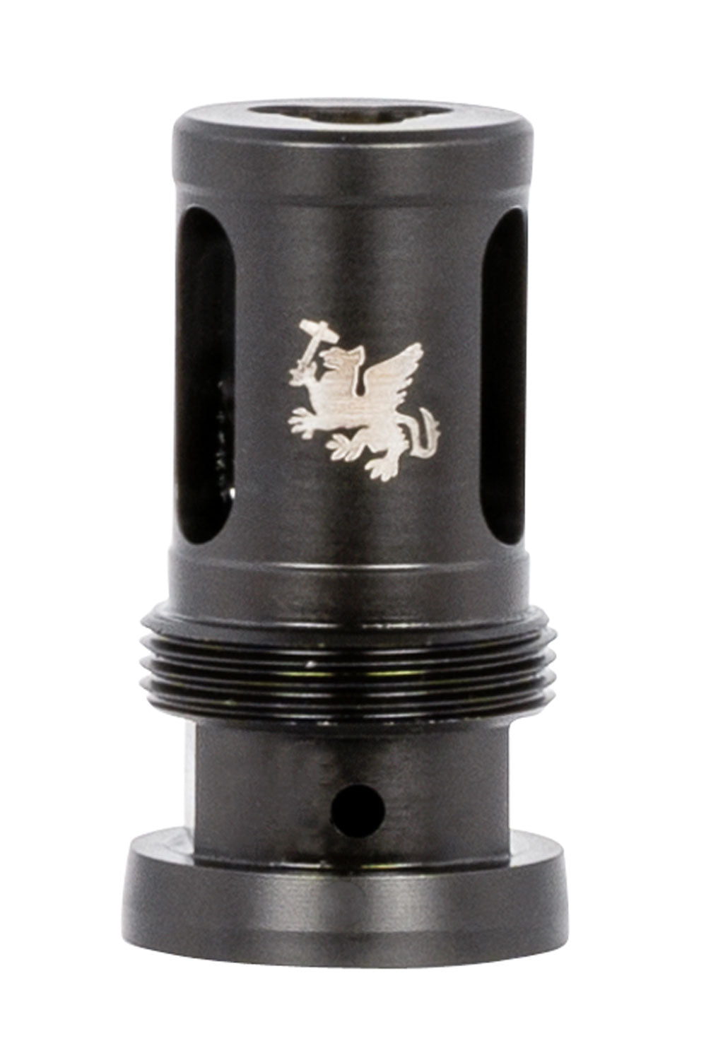 Griffin Armament TMHC305824 Taper Mount Hammer Comp 30 Cal 5/8"-24 tpi Black 17-4 Stainless Steel 1.94" OAL