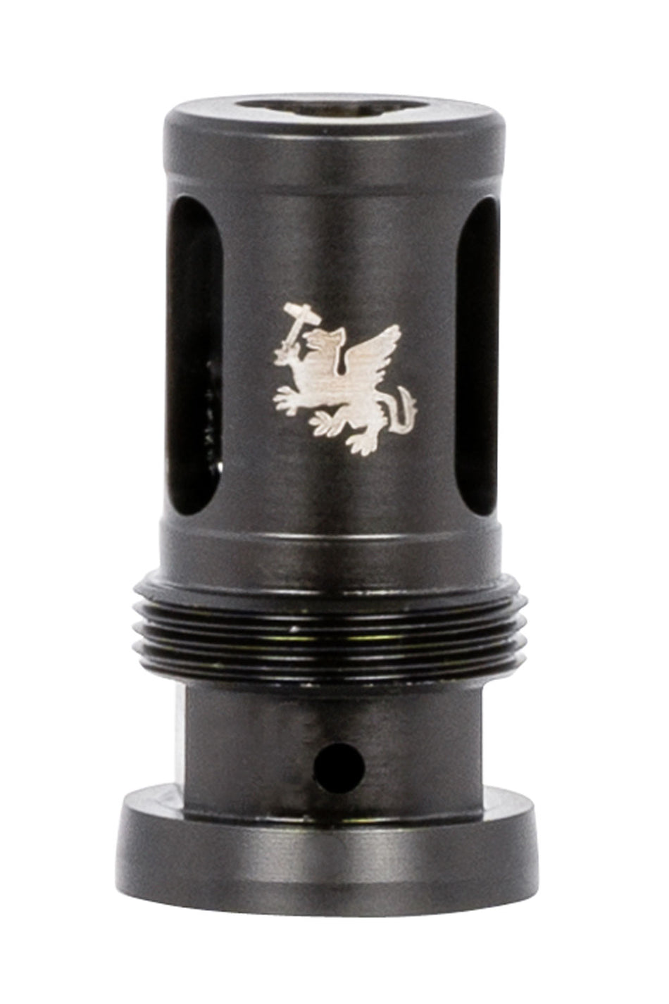 Griffin Armament TMHC305824 Taper Mount Hammer Comp 30 Cal 5/8"-24 tpi Black 17-4 Stainless Steel 1.94" OAL