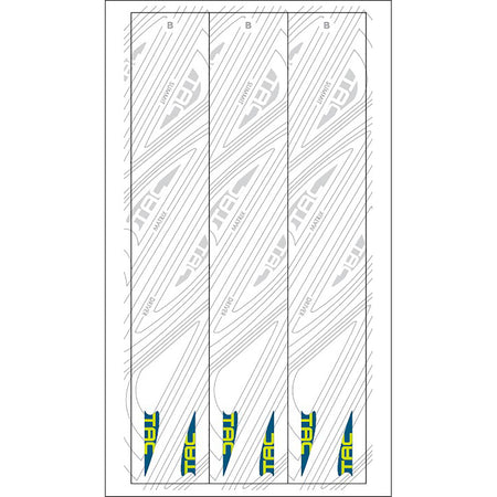 TAC Vanes Arrow Specific Wraps White Size B 4.625 in. 13-Pack