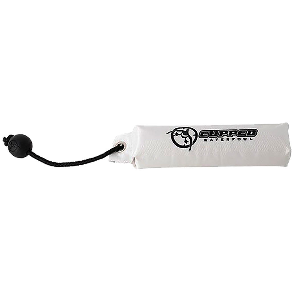 Cupped Canvas Dog Training Dummy, White and Black