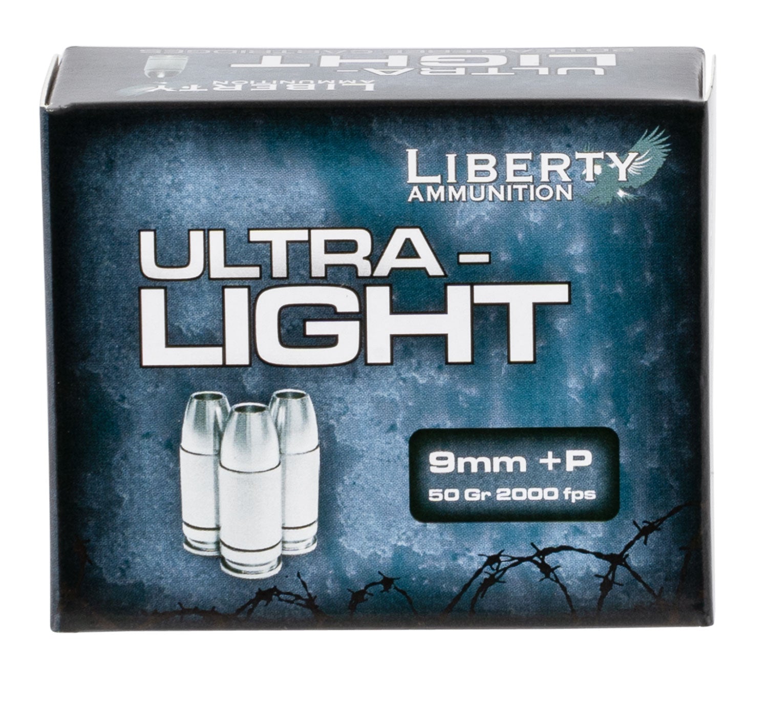 Liberty Ammunition LAUL9052 Ultra-Light Protection Lead Free Fragmenting Hollow Point  50 Grain 9mm Luger/Parabellum
