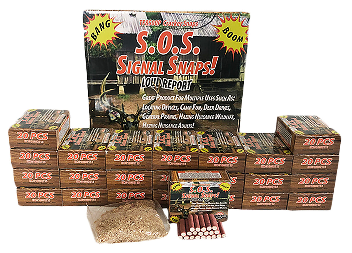 Tannerite SOS Signal Snaps Fuseless Impact Firecracker 480 Snaps (24 Boxes of 20)