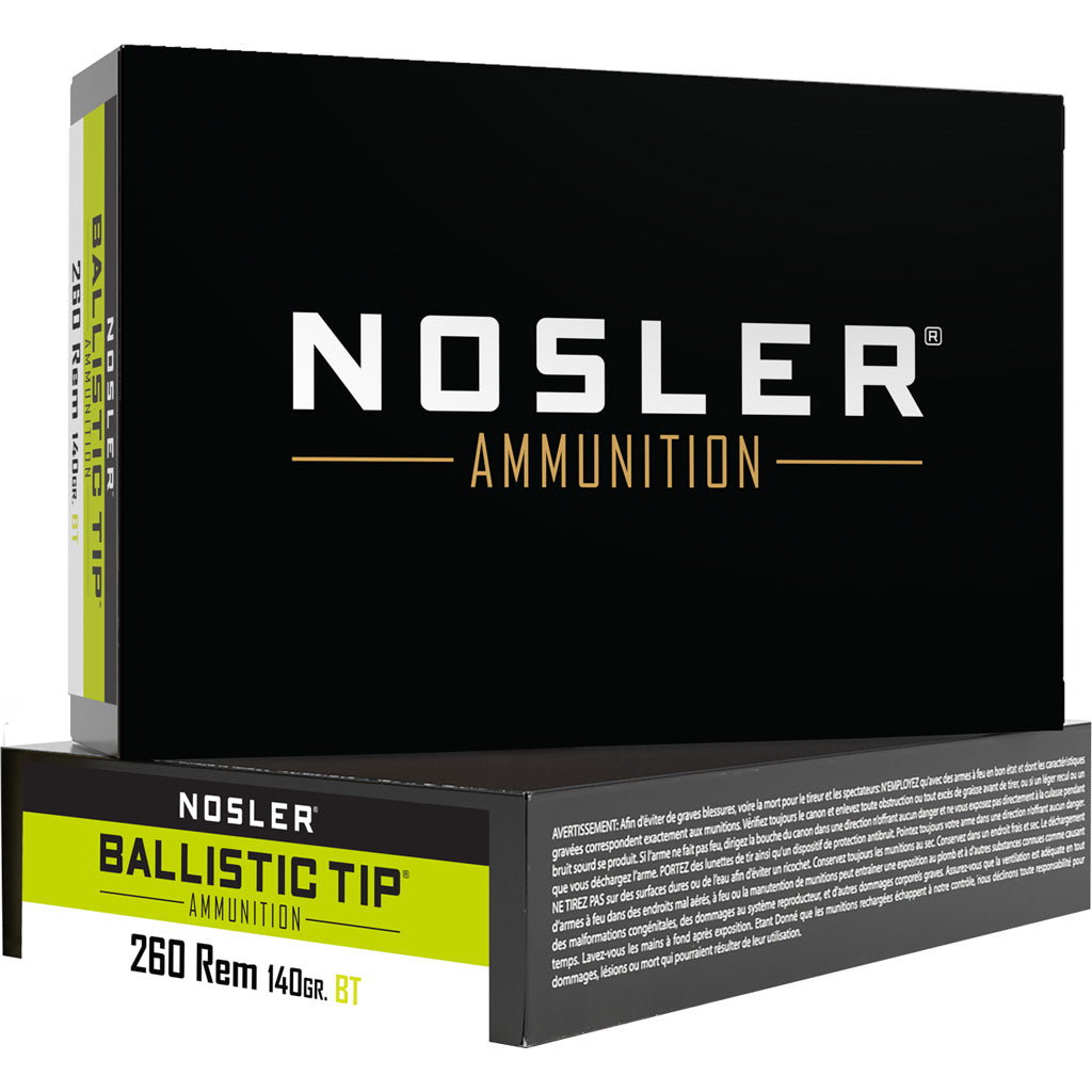 Nosler 61027 Ballistic Tip SP  140 Grain .260 Remington