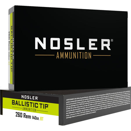 Nosler 61027 Ballistic Tip SP  140 Grain .260 Remington