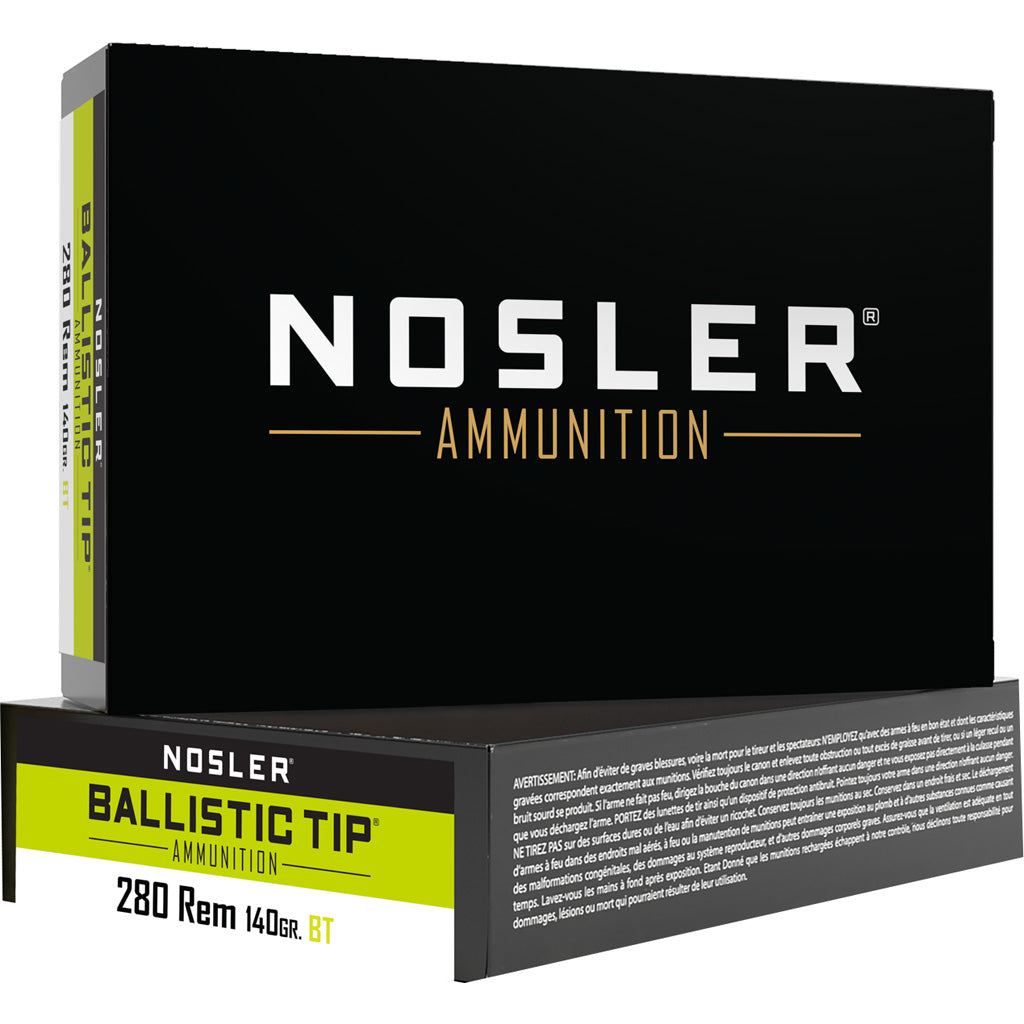Nosler 40073 Ballistic Tip Hunting  Spitzer Ballistic Tip  140 Grain .280 Remington