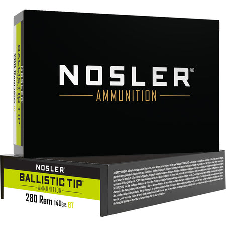 Nosler 40073 Ballistic Tip Hunting  Spitzer Ballistic Tip  140 Grain .280 Remington