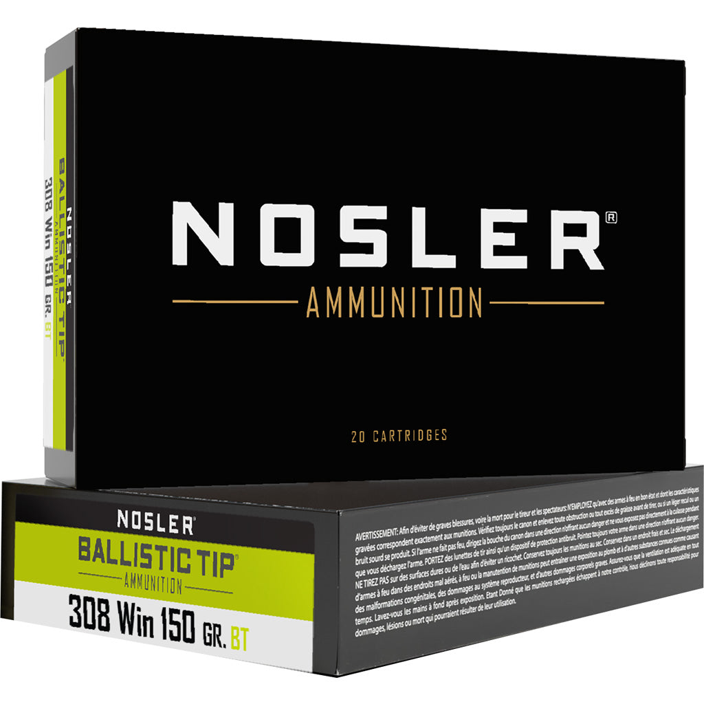 Nosler 61028 Ballistic Tip Spitzer Ballistic Tip Varmint  150 Grain .308 Win / 7.62x51mm
