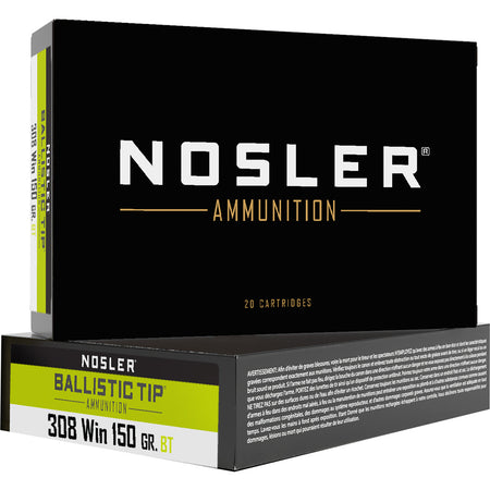 Nosler 61028 Ballistic Tip Spitzer Ballistic Tip Varmint  150 Grain .308 Win / 7.62x51mm