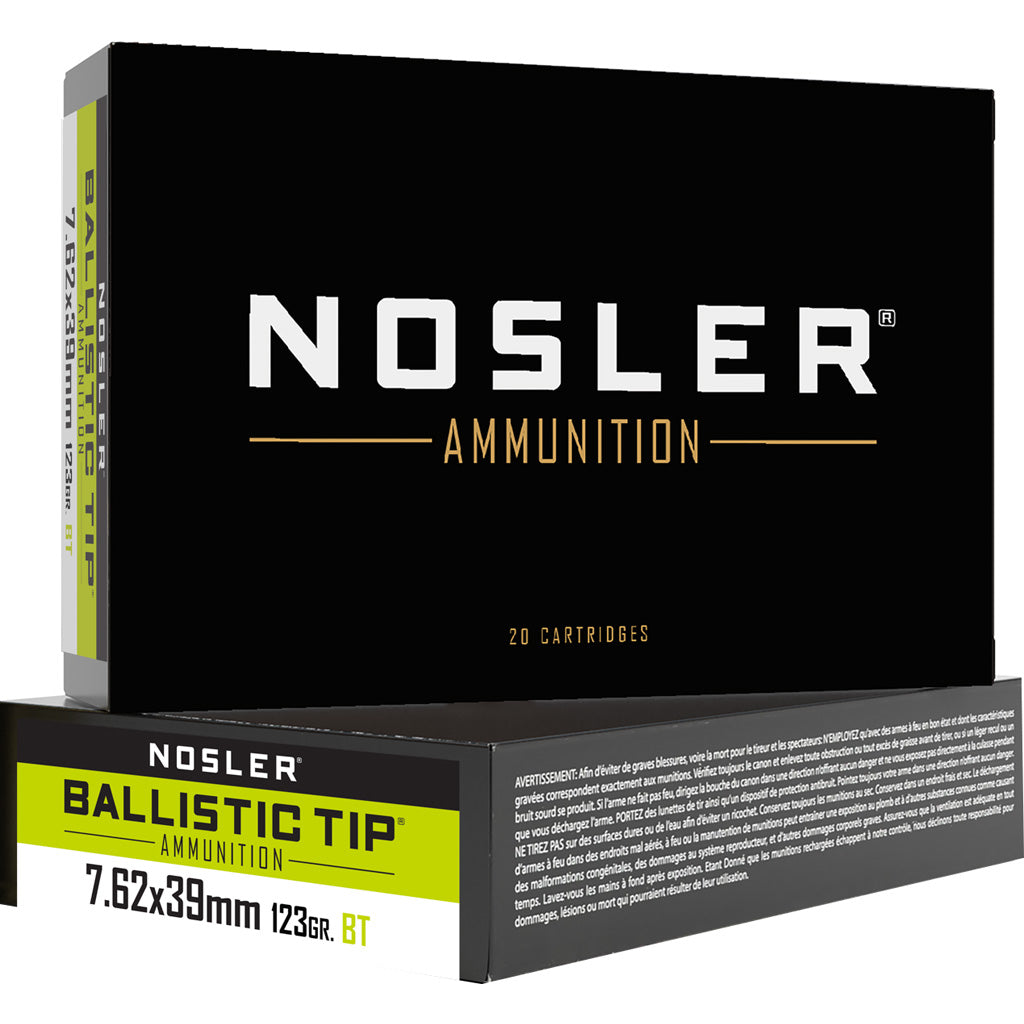 Nosler  7.62x39mm 123 gr PolyTip ammo