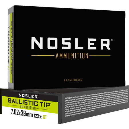 Nosler  7.62x39mm 123 gr PolyTip ammo