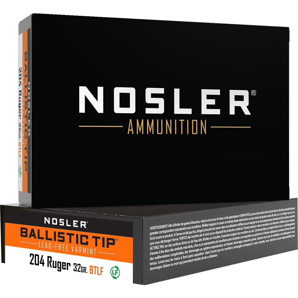 Nosler Varmint Ballistic Tip .204 Ruger 32 gr PolyTip ammo
