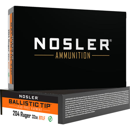 Nosler Varmint Ballistic Tip .204 Ruger 32 gr PolyTip ammo