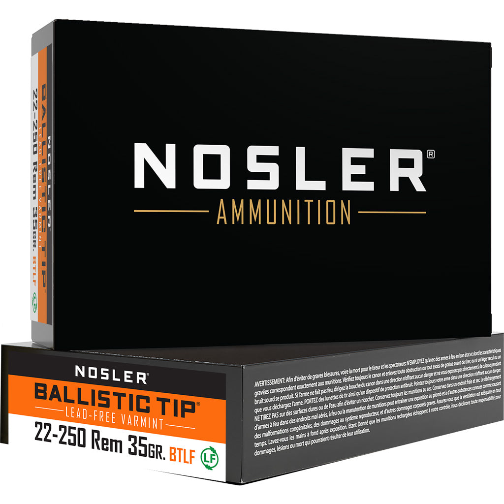 Nosler Varmint Ballistic Tip .22-250 Remington 35 gr PolyTip ammo