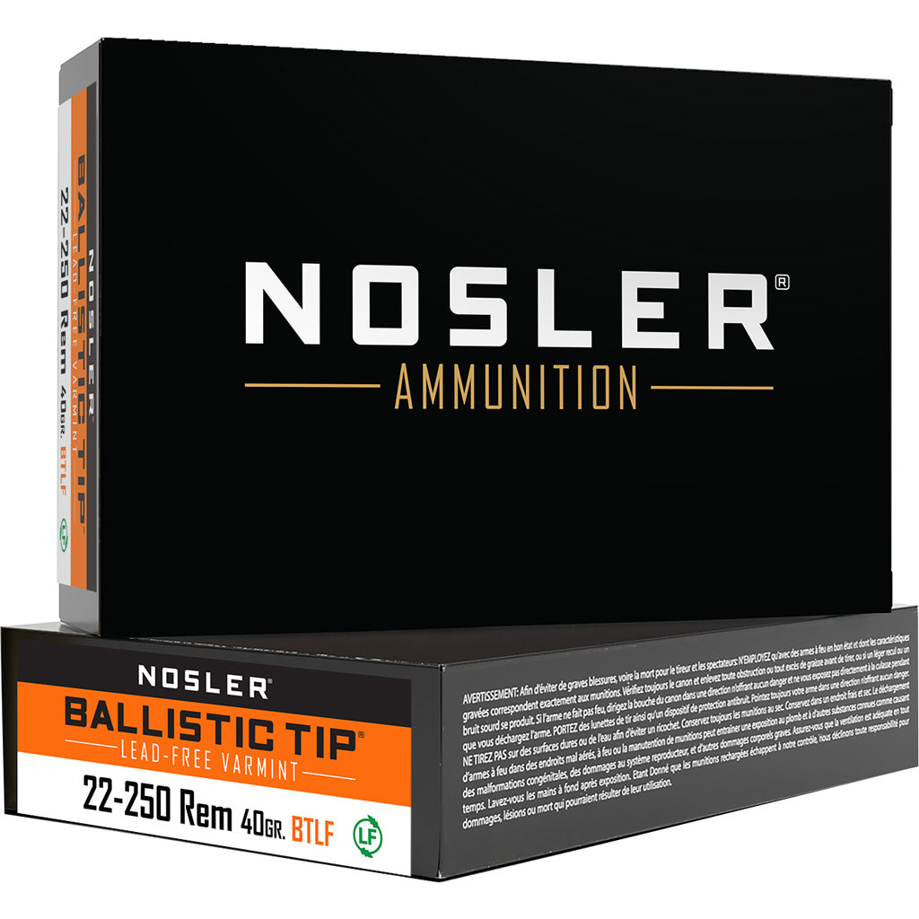 Nosler Varmint Ballistic Tip .22-250 Remington 40 gr PolyTip ammo