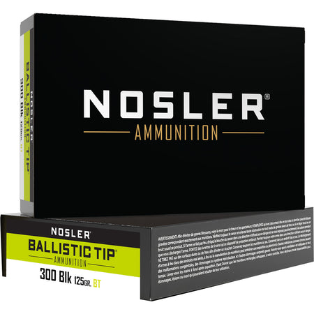 Nosler 61032 Ballistic Tip SP  125 Grain .300 AAC Blackout