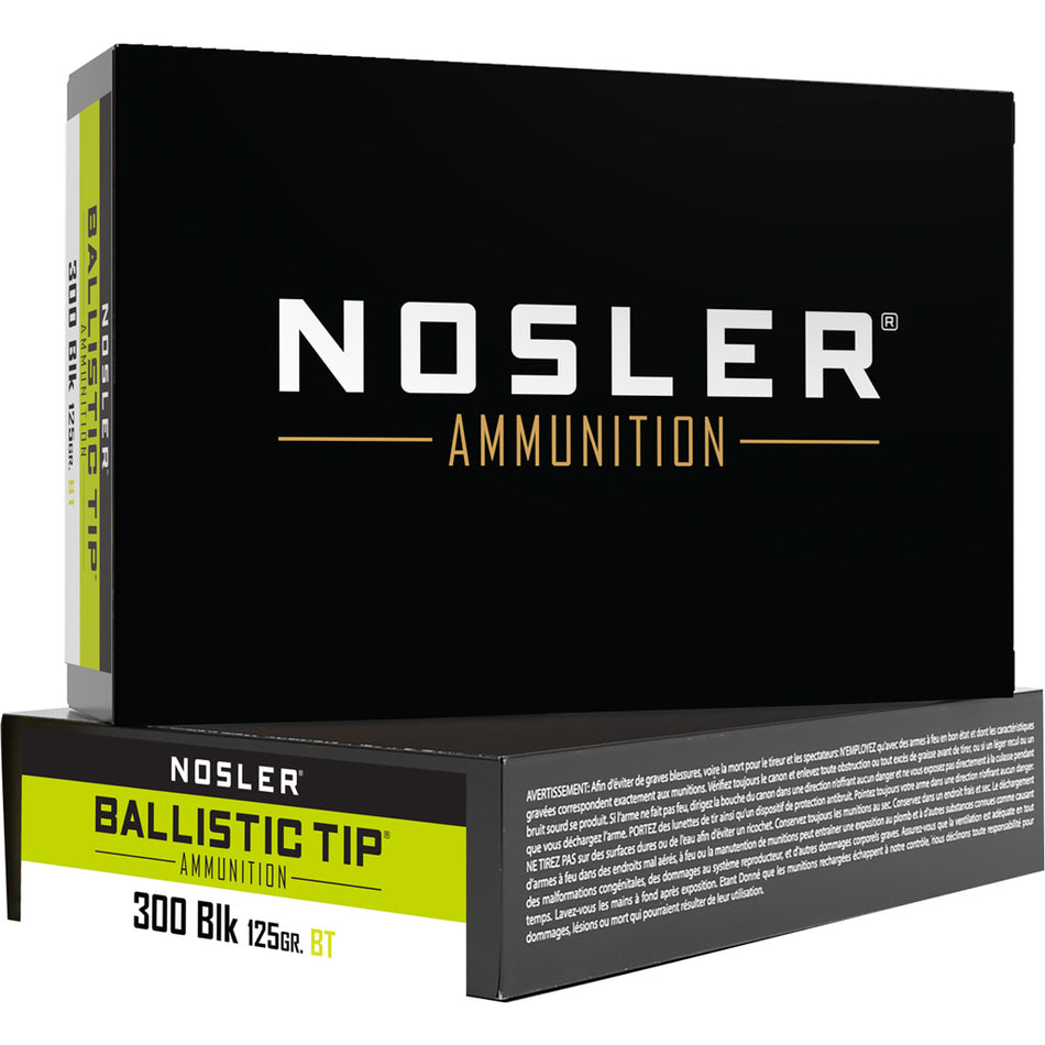Nosler 61032 Ballistic Tip SP  125 Grain .300 AAC Blackout