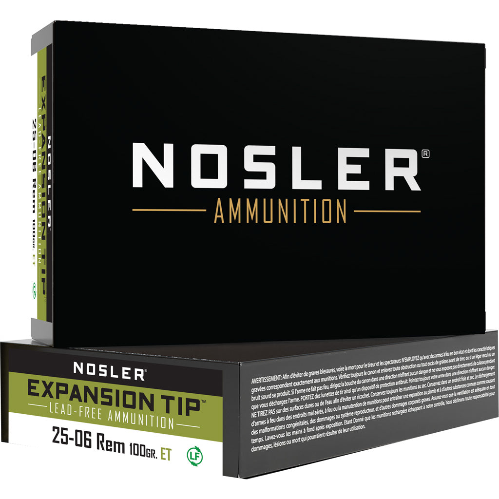 Nosler 40238 Expansion Tip E-Tip Lead-Free  100 Grain .25-06 Remington