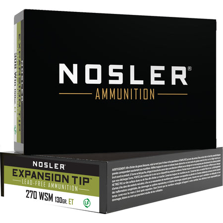 Nosler Expansion Tip .270 WSM 130 gr PolyTip ammo