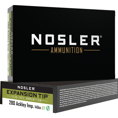 Nosler 40067 Expansion Tip E-Tip Lead-Free  140 Grain .280 Ackley
