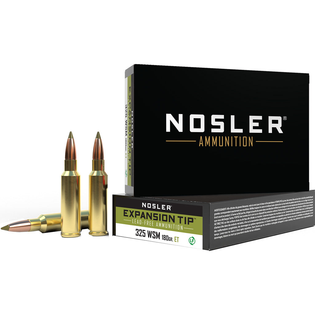 Nosler Expansion Tip .325 WSM 180 gr PolyTip ammo