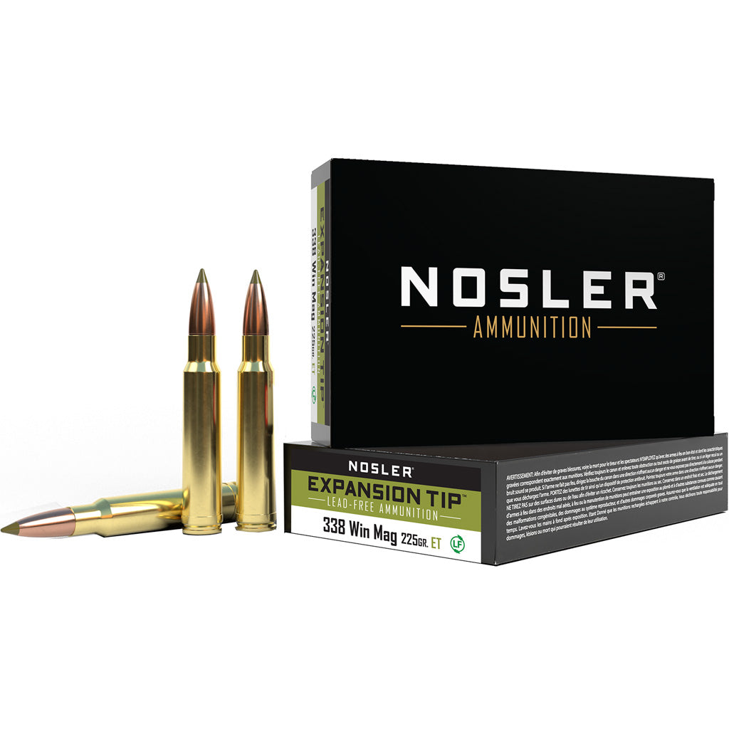 Nosler Expansion Tip .338 Winchester Magnum 225 gr PolyTip ammo