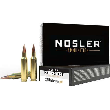 Nosler 60162 Match Grade RDF Hollow Point Boat Tail  85 Grain .22 Nosler