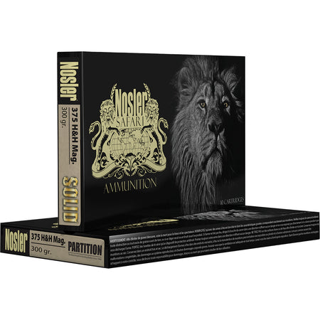 Nosler Trophy Grade Safari .375 H&H Mag 300 gr JSP ammo