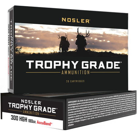 Nosler Trophy Grade .300 H&H Mag 180 gr PolyTip ammo