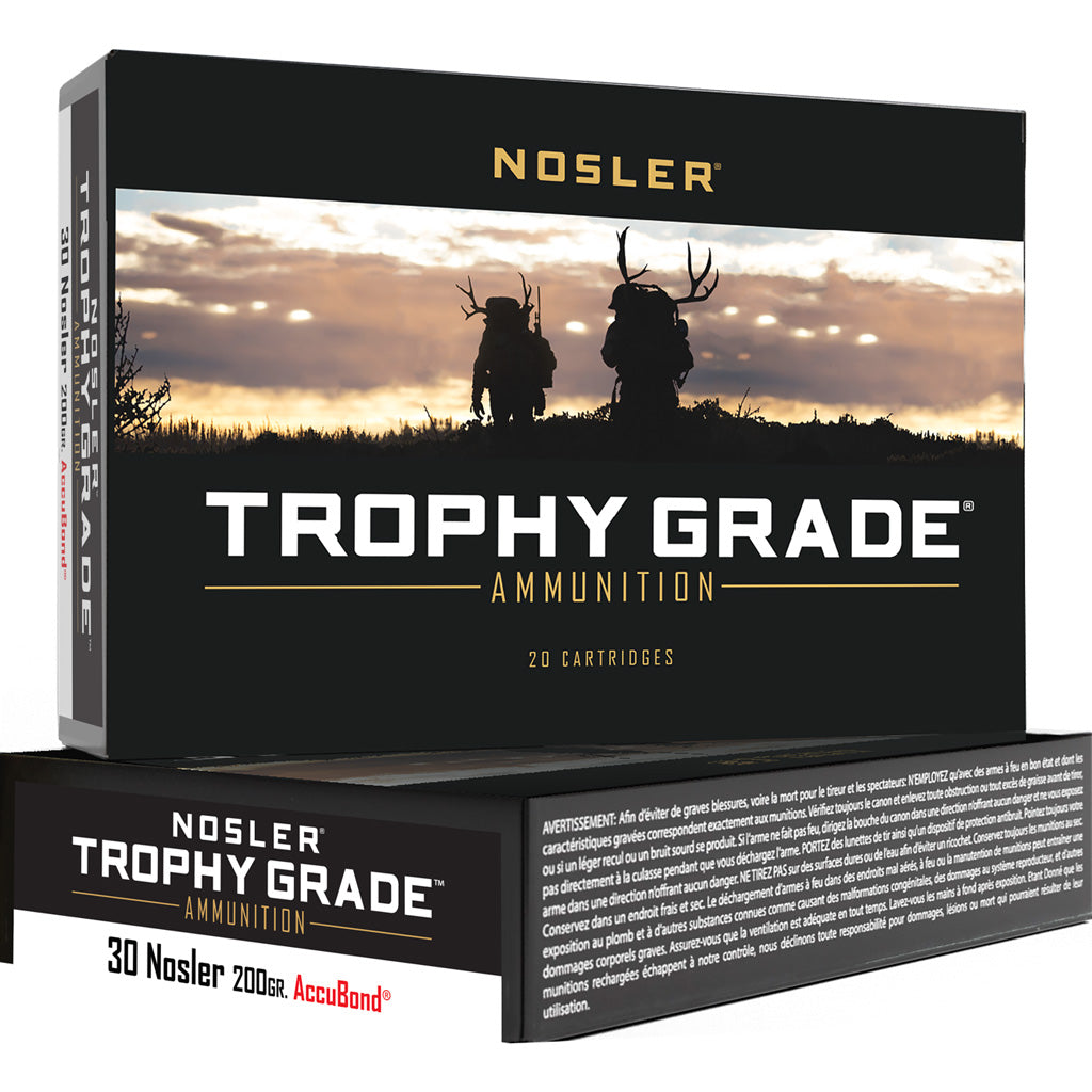 Nosler 61012 Trophy Grade AccuBond  200 Grain .30 Nosler