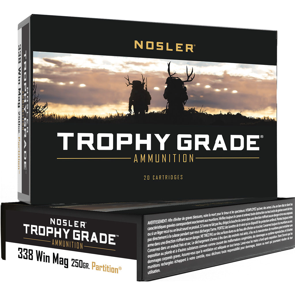 Nosler Trophy Grade .338 Winchester Magnum 250 gr JSP ammo